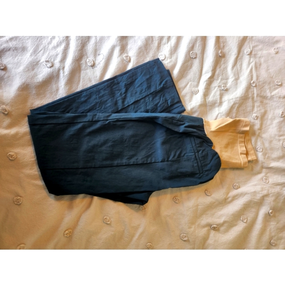 NWOT Motherhood Maternity Teal Secret Fit Belly Stretch Dress Pants - Size M